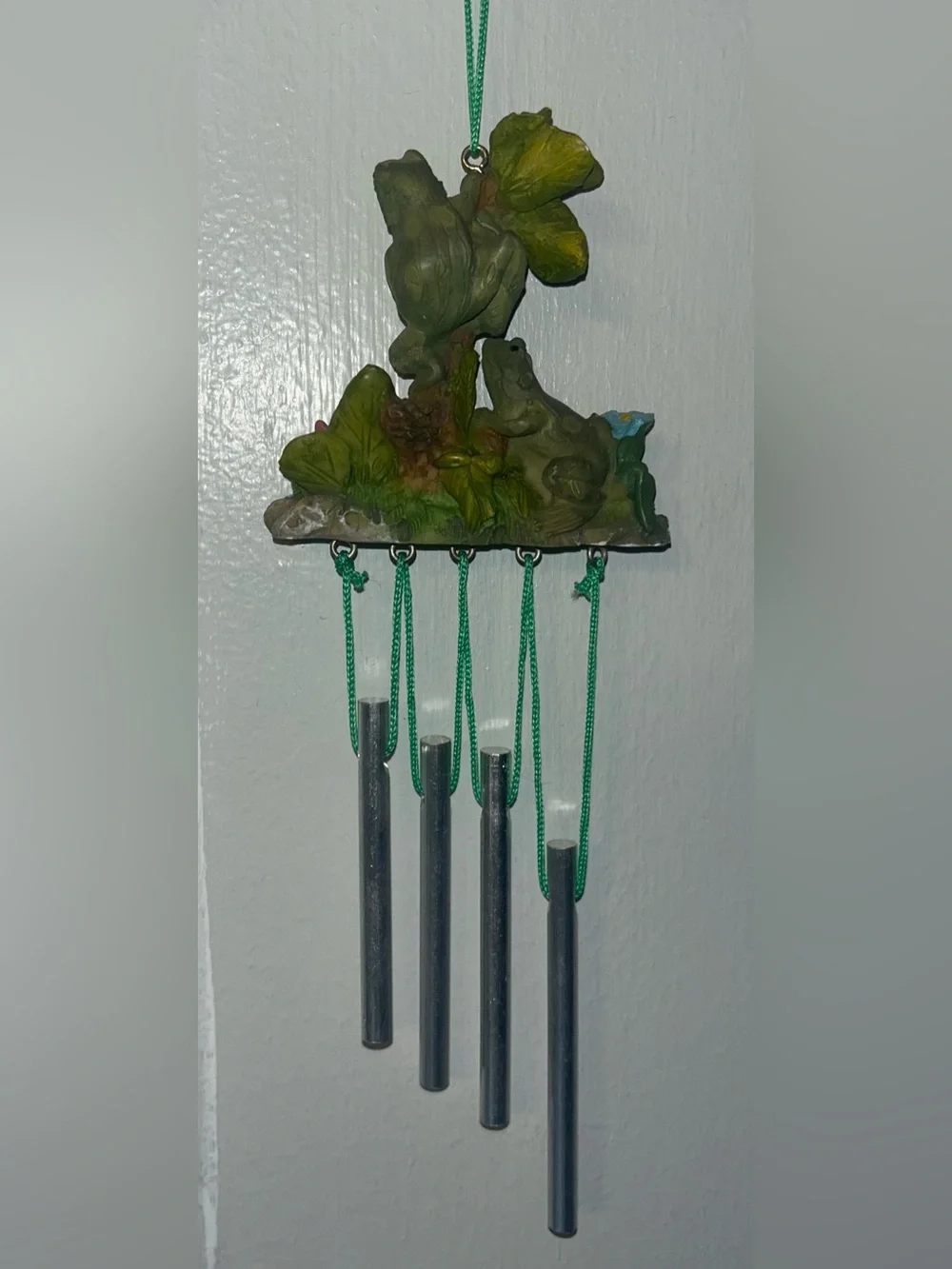Miniature Green Frog Wind Chime